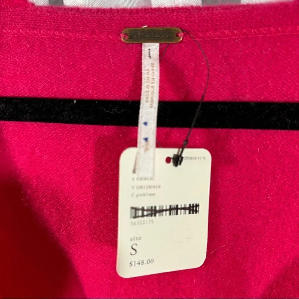 FREE PEOPLE SOLITARE CASHMERE SWEATER IN PINK ROSE NWT SMALL